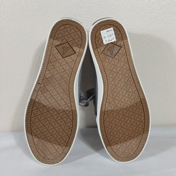 Sperry Crest Vibe Silver Sparkle Ribbon Topsider Sneaker - Excellent Cond - 3.5 - Picture 9 of 11